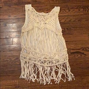 Crochet and fringe tank